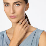 Anello quadrato piccolo Hera - Multicolor - Sodini Bijoux