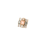 Piccola spilla quadrata Hera - Multicolor - Sodini Bijoux