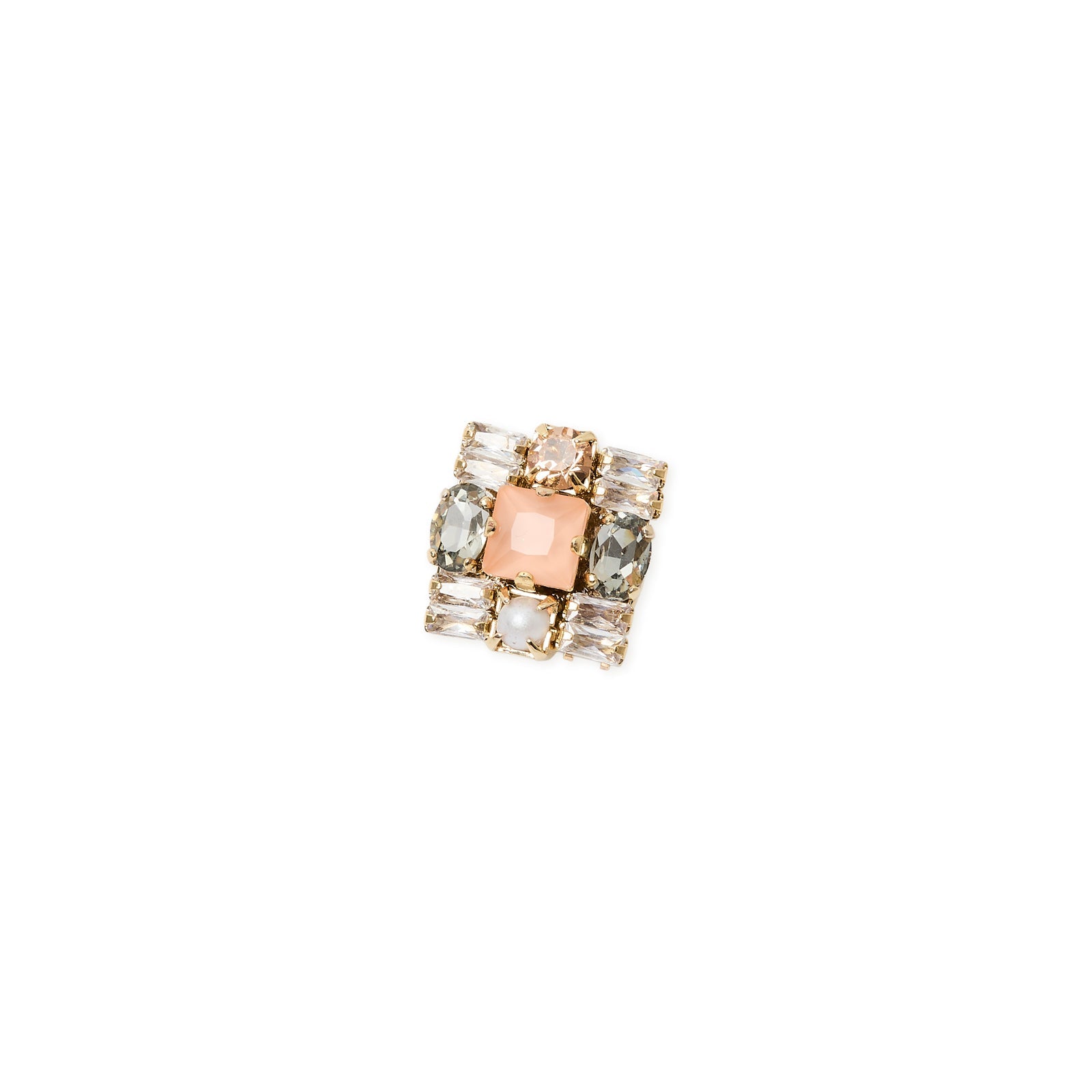 Piccola spilla quadrata Hera - Multicolor - Sodini Bijoux