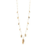 Collana catena foglie perle Daphne - Oro - Sodini Bijoux