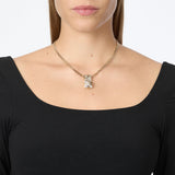 Collana corta groumette due cristalli Daphne - Oro - Sodini Bijoux