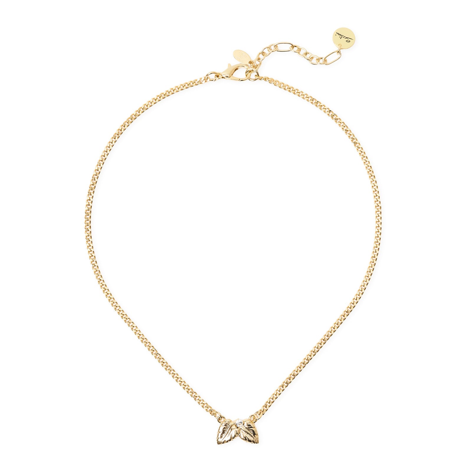 Collana corta groumette due foglie Daphne - Oro - Sodini Bijoux