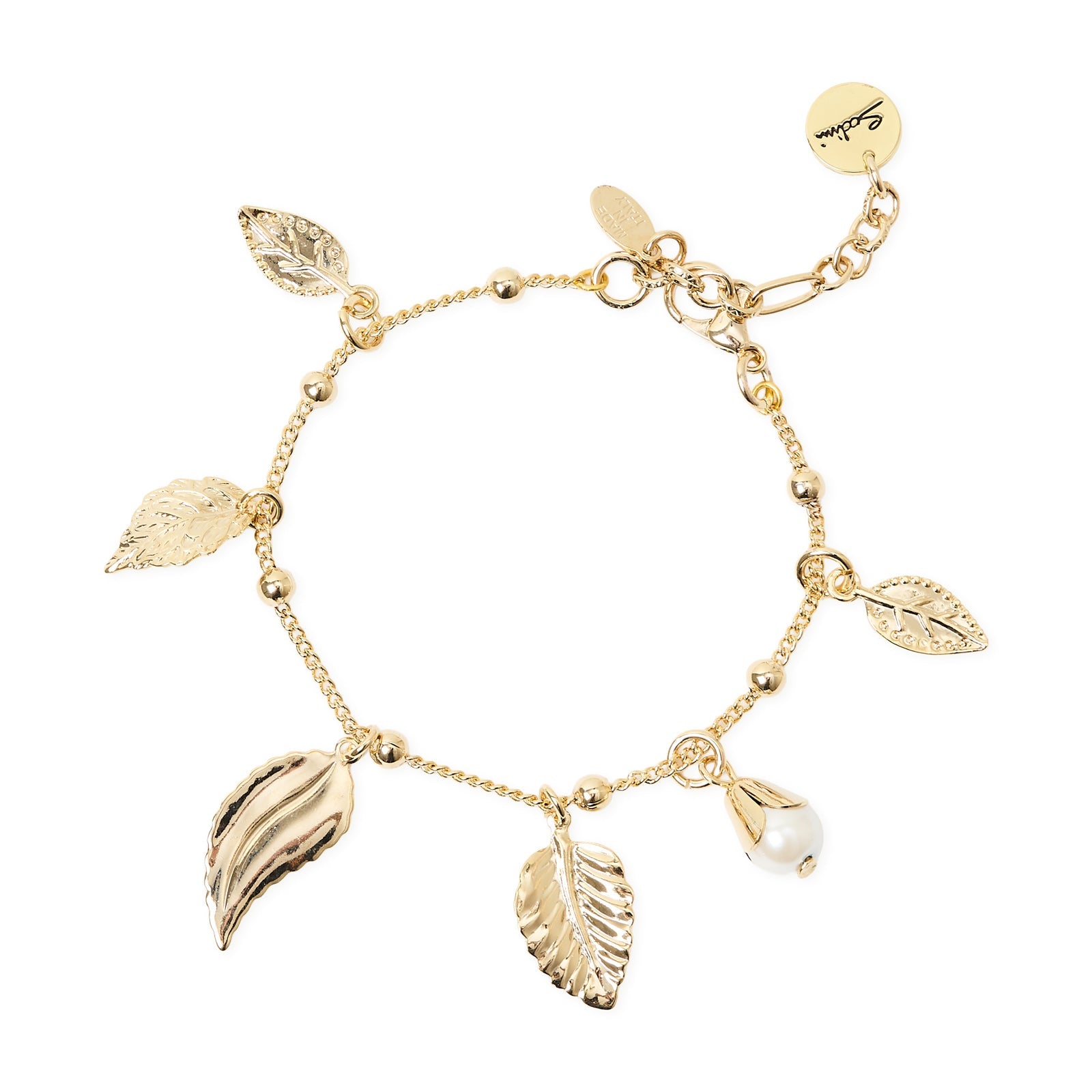 Bracciale groumette e foglie Daphne - Oro - Sodini Bijoux