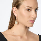Orecchini monachella zircone perla Daphne - Oro - Sodini Bijoux