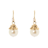 Orecchini monachella zircone perla Daphne - Oro - Sodini Bijoux