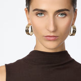 Orecchini cerchio fascia Daphne - Oro - Sodini Bijoux