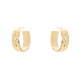 Orecchini cerchio fascia Daphne - Oro - Sodini Bijoux