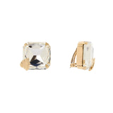 Orecchini grande cristallo foglia Daphne - Oro - Sodini Bijoux