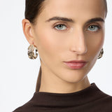Orecchini cerchio tre foglie Daphne - Oro - Sodini Bijoux