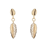 Orecchini due foglie e cerchietto Daphne - Oro - Sodini Bijoux