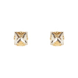 Piccoli orecchini cristallo foglia Daphne - Oro - Sodini Bijoux