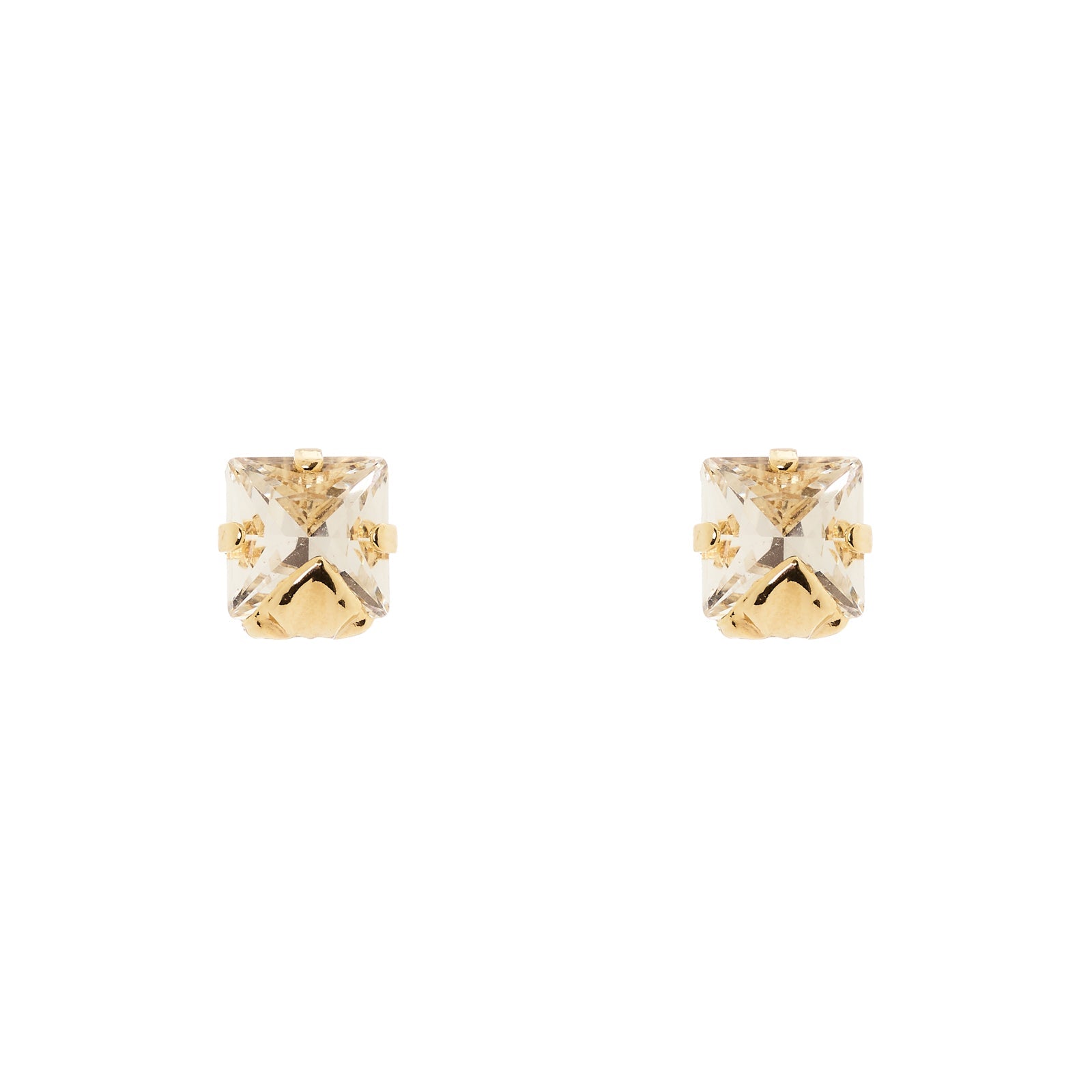 Mini orecchini cristallo foglia Daphne - Oro - Sodini Bijoux