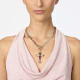 Collana corta tre stili croce Naos - Oro - Sodini Bijoux