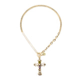 Collana corta tre stili croce Naos - Oro - Sodini Bijoux