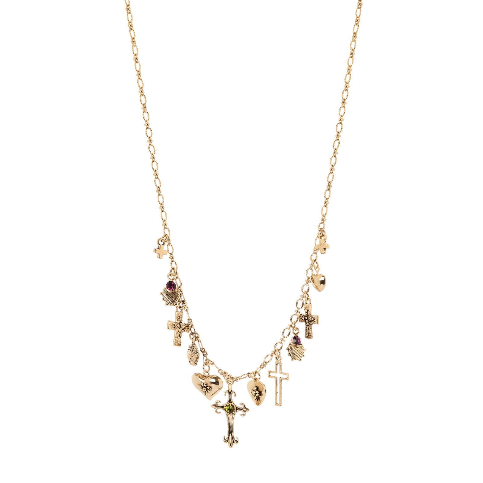 Collana cuori croci pendenti Naos - Oro - Sodini Bijoux