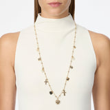 Collana lunga sottile mini pendenti Naos - Oro - Sodini Bijoux