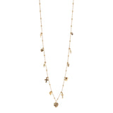 Collana lunga sottile mini pendenti Naos - Oro - Sodini Bijoux