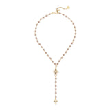 Collana corta Y sfere e croci Naos - Grigio - Sodini Bijoux