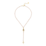 Collana corta Y sfere e croci Naos - Rosa - Sodini Bijoux