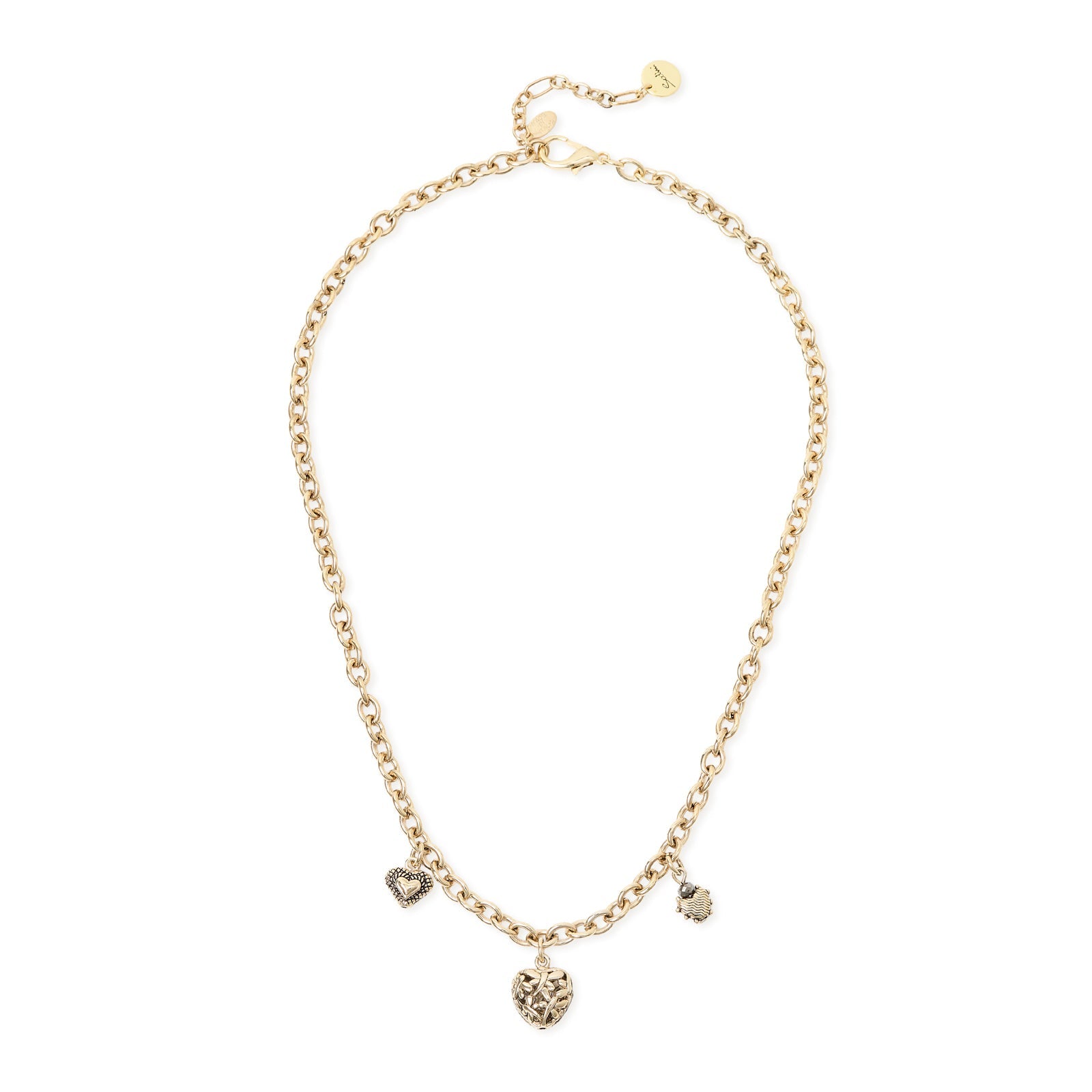 Collana tre cuori pendenti Naos - Oro - Sodini Bijoux