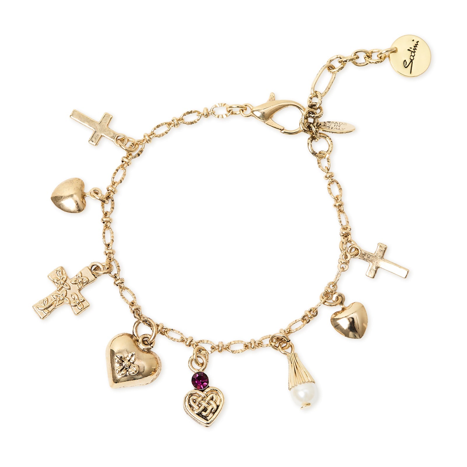 Bracciale catena mini pendenti Naos - Oro - Sodini Bijoux