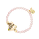 Bracciale elastico sfere cuore Naos - Rosa - Sodini Bijoux