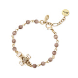 Bracciale sfere incatenate croce Naos - Grigio - Sodini Bijoux