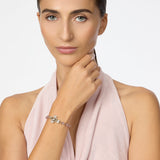 Bracciale sfere incatenate croce Naos - Rosa - Sodini Bijoux