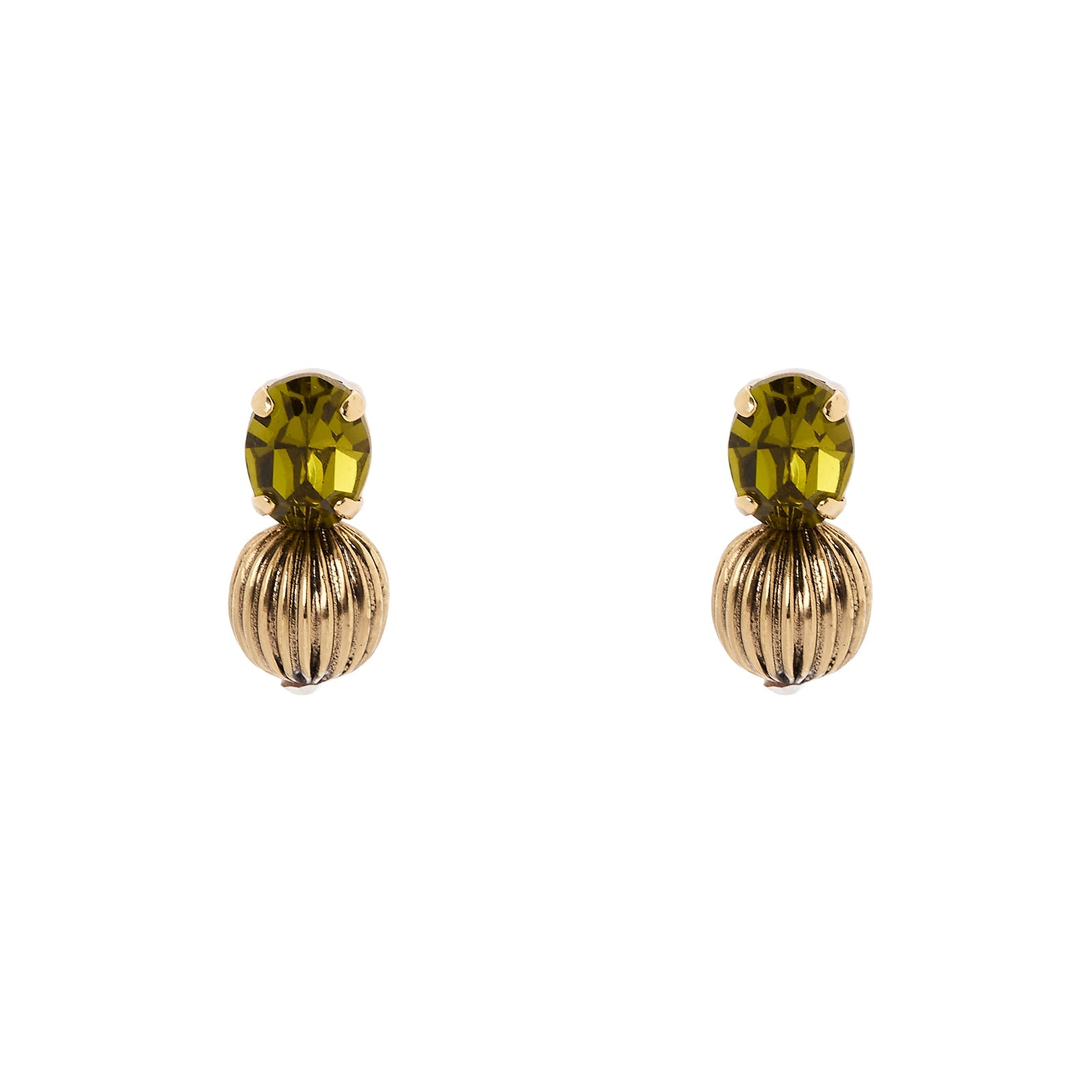 Orecchini cristallo sfera a spicchi Naos - Oro - Sodini Bijoux