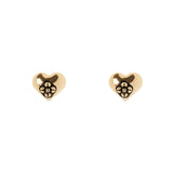 Piccoli orecchini cuore decorato Naos - Oro - Sodini Bijoux