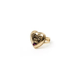 Anello cuore decorato cristallo Naos - Oro - Sodini Bijoux