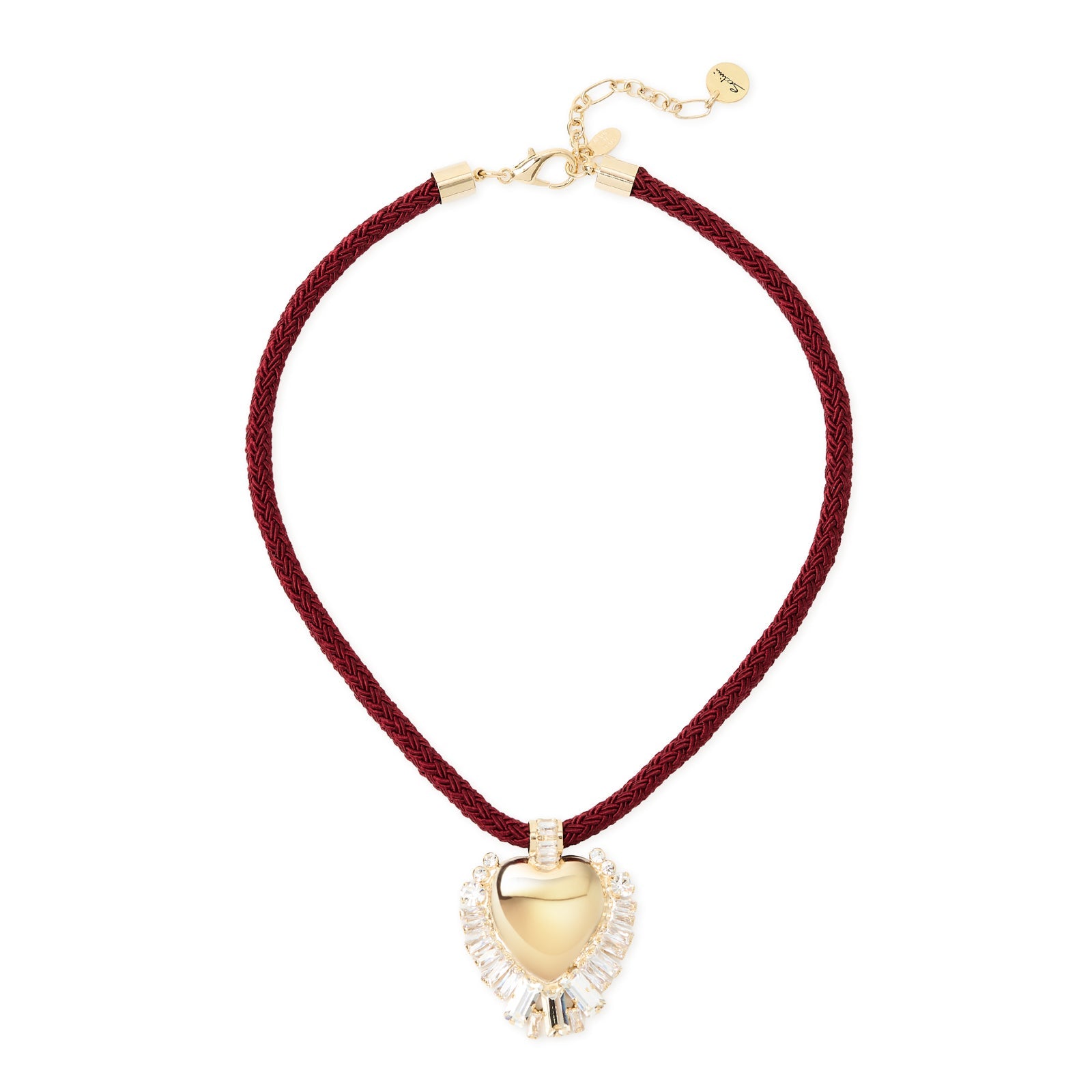 Collana corta cuore cristalli Ember - Rosso - Sodini Bijoux