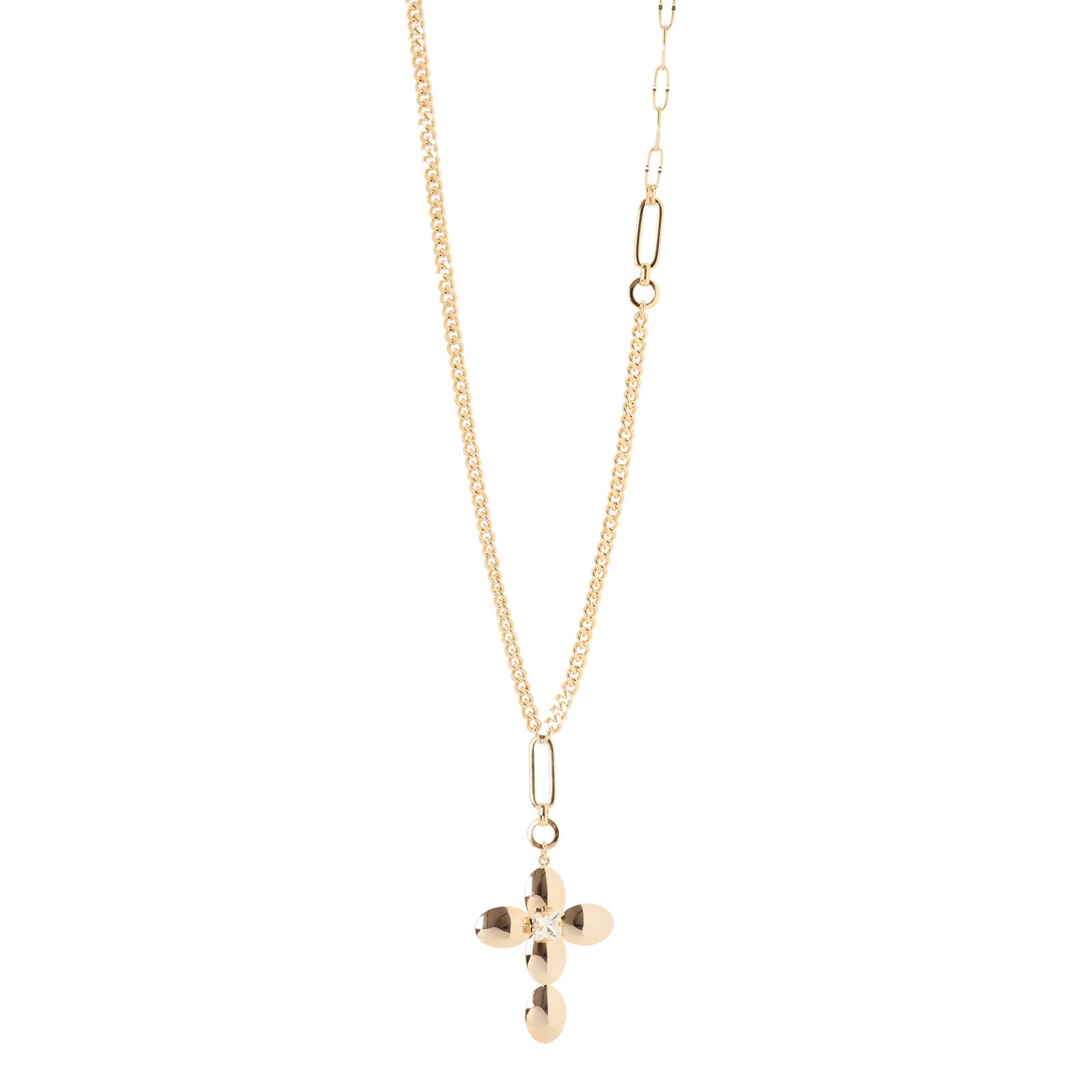 Collana lunga catena croce Ember - Oro - Sodini Bijoux