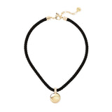Collana corta cordino sfera Ember - Nero - Sodini Bijoux