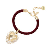 Bracciale cuore cristalli Ember - Rosso - Sodini Bijoux