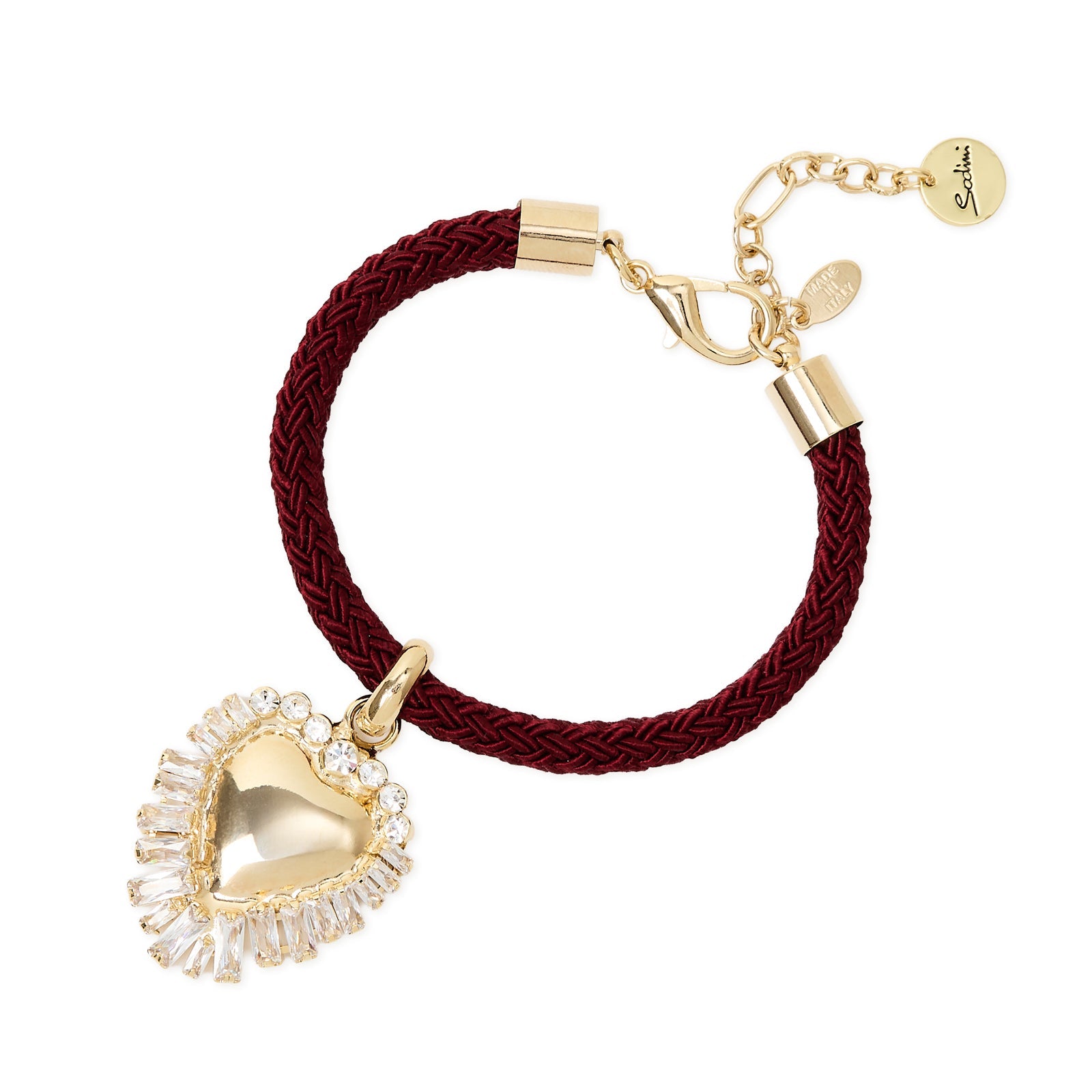 Bracciale cuore cristalli Ember - Rosso - Sodini Bijoux