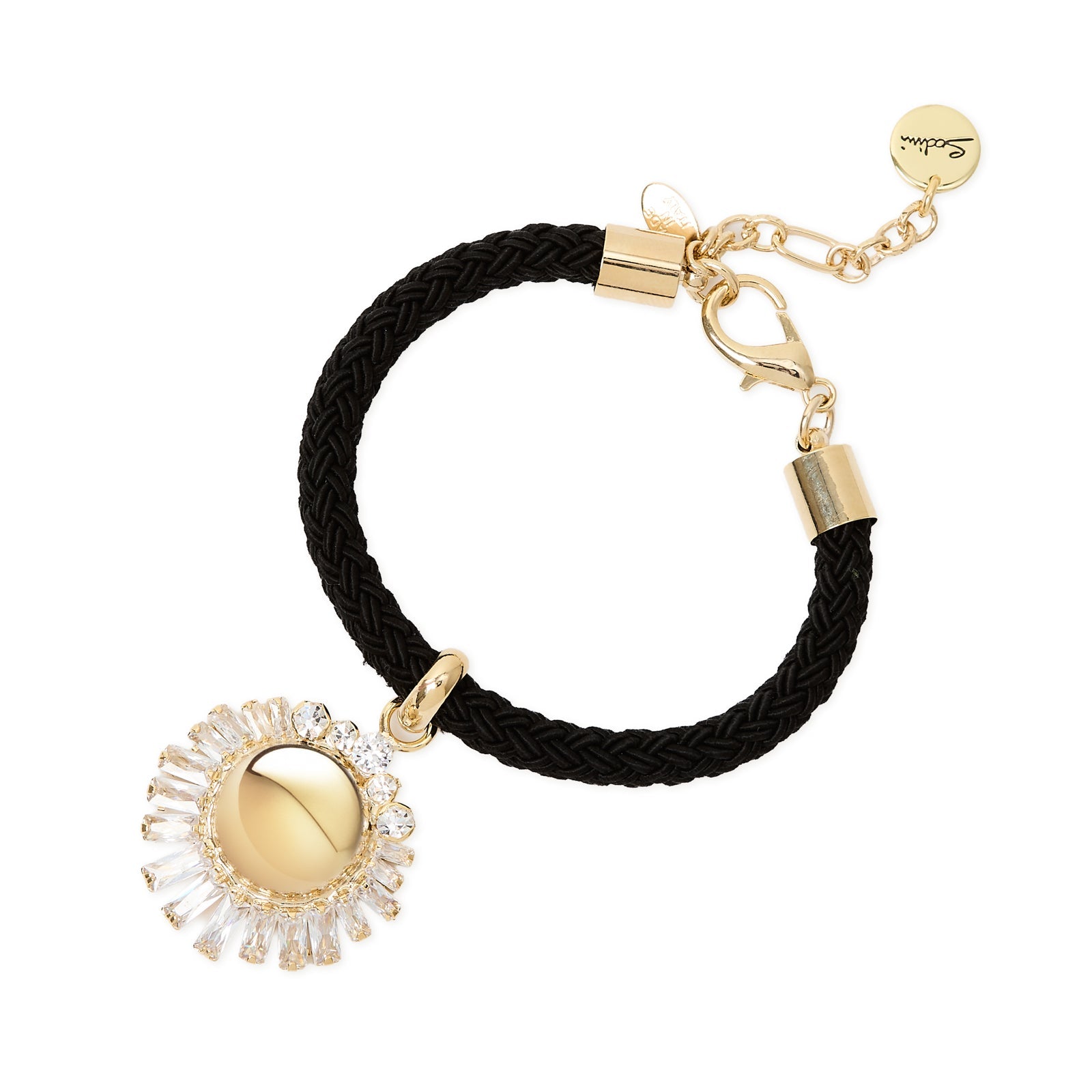 Bracciale semisfera cristalli Ember - Nero - Sodini Bijoux