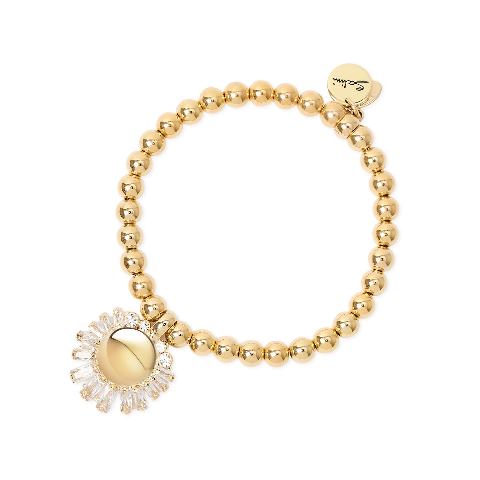 Bracciale elastico sfere e semisfera Ember - Oro - Sodini Bijoux