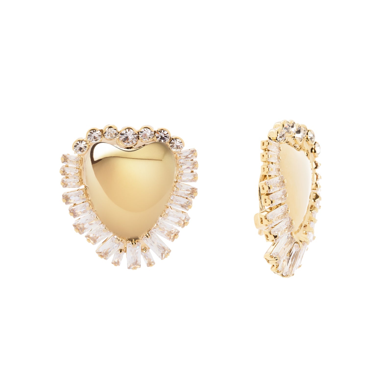 Orecchini cuore cristalli Ember - Oro - Sodini Bijoux