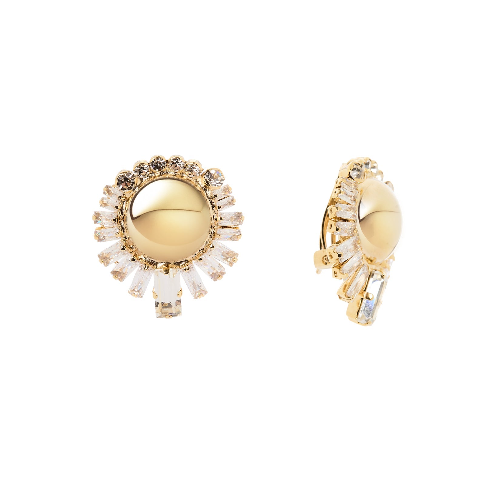Orecchini semisfera cristalli Ember - Oro - Sodini Bijoux