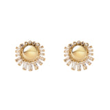 Orecchini piccola semisfera cristalli Ember - Oro - Sodini Bijoux