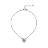Girocollo groumette e charm Diana - Bianco - Sodini Bijoux