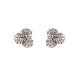 Orecchini a dischetti incrociati Diana - Bianco - Sodini Bijoux