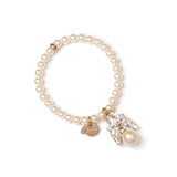 Bracciale in perle pendente - Bianco - Sodini Bijoux