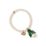 Bracciale in perle pendente - Verde - Sodini Bijoux