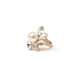 Orecchini con navette e perla - Bianco - Sodini Bijoux