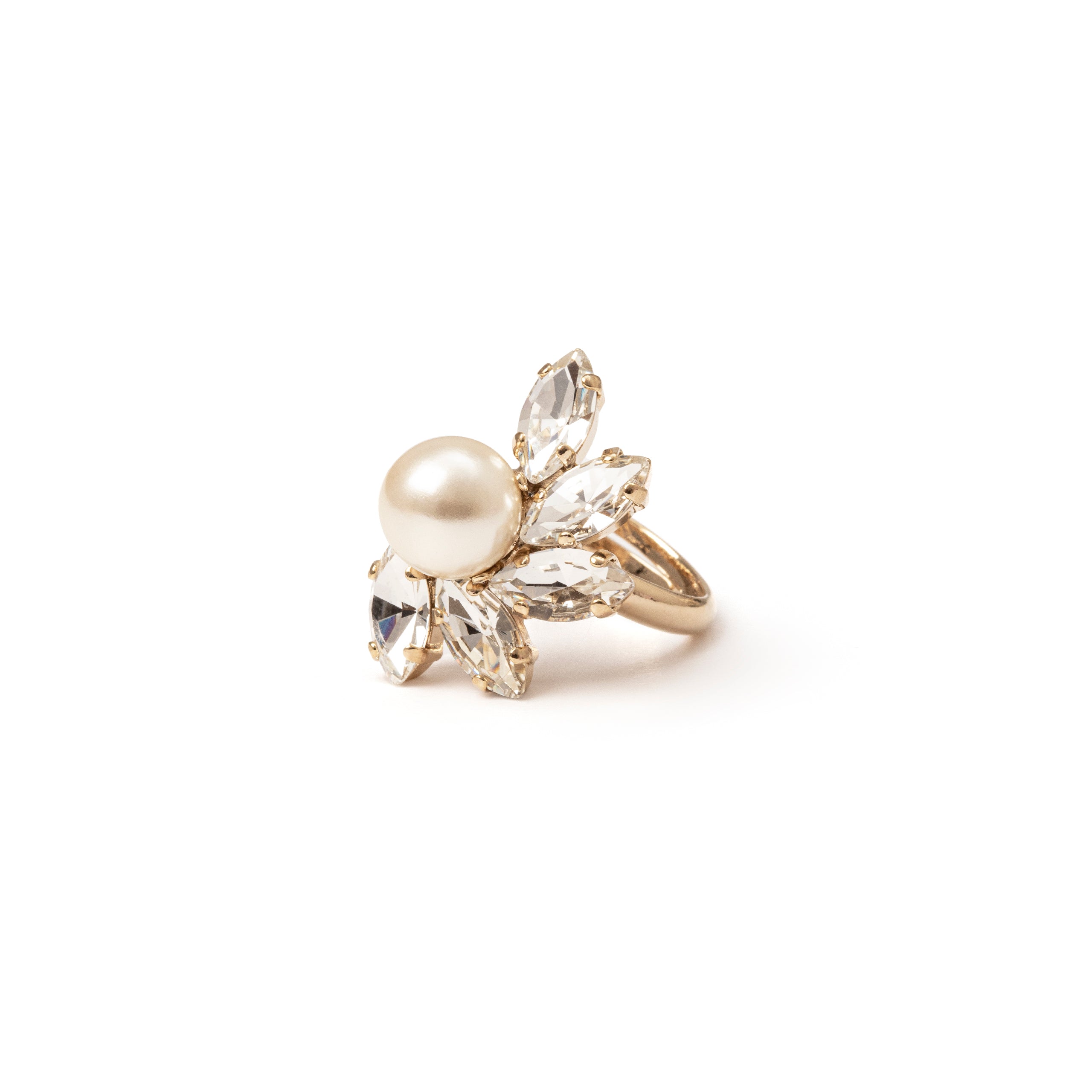 Orecchini con navette e perla - Bianco - Sodini Bijoux