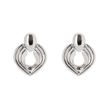 Orecchini cuore aperto e goccia Amaranta - Argento - Sodini Bijoux