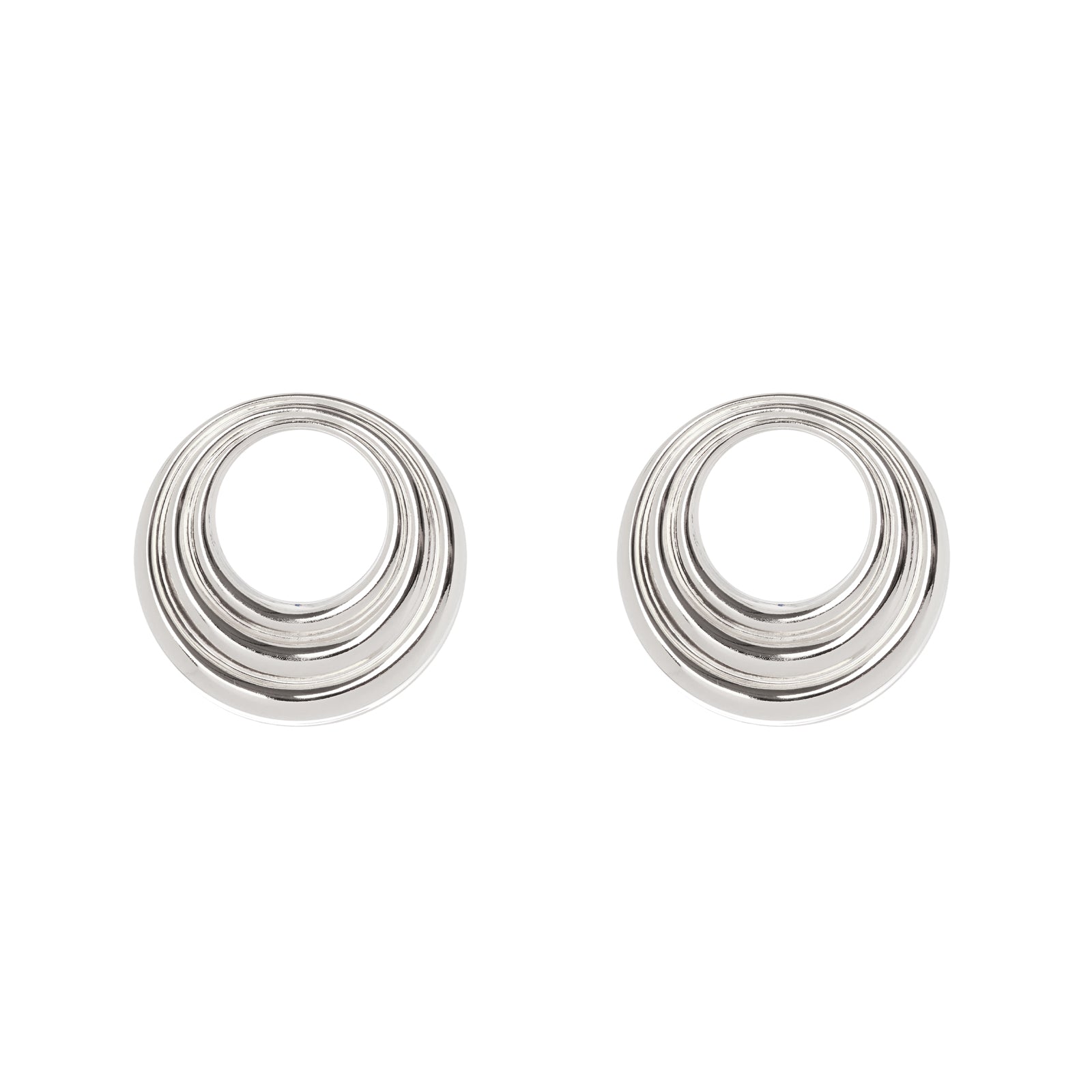 Orecchini cerchio decentrato Amaranta - Argento - Sodini Bijoux