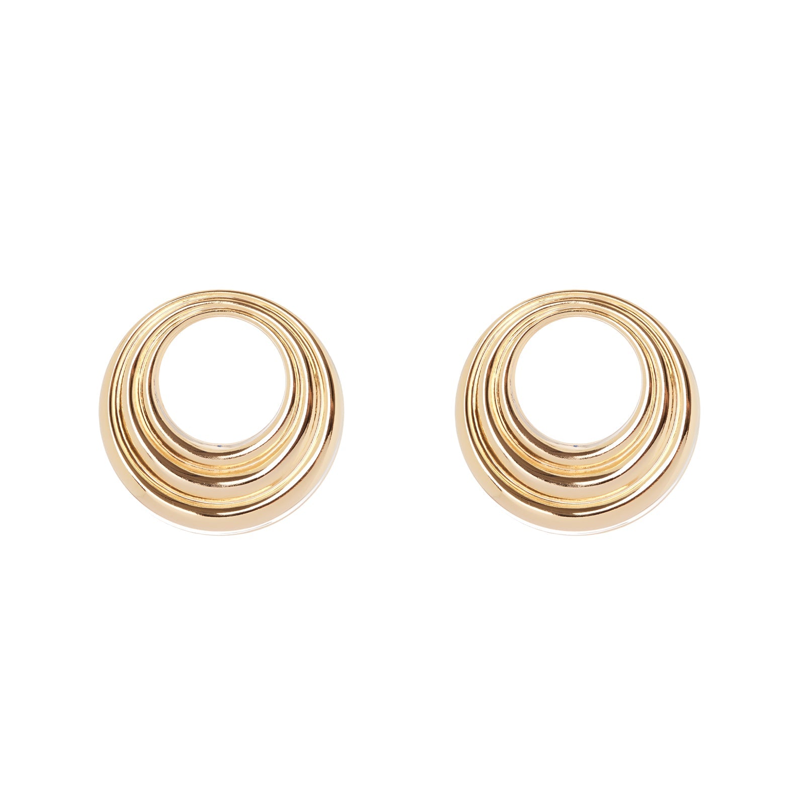 Orecchini cerchio decentrato Amaranta - Oro - Sodini Bijoux